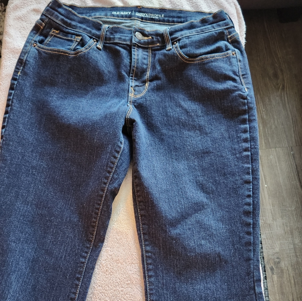 Dark Wash Curvy Old Navy Jeans - SZ 8